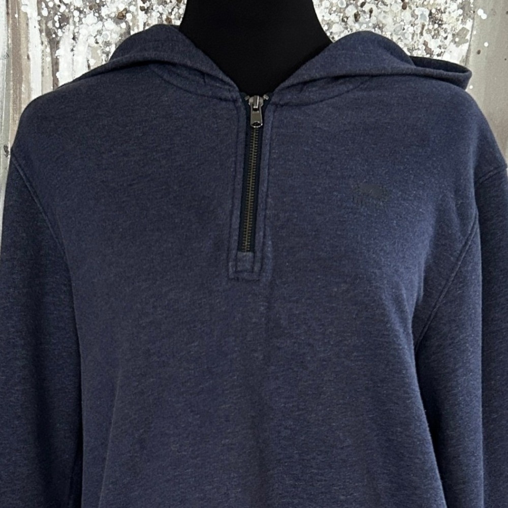 Roots Canada Gray 1/4 Zip Pullover Hooded Cotton Blend Sweater - XS - Picture 2 of 8